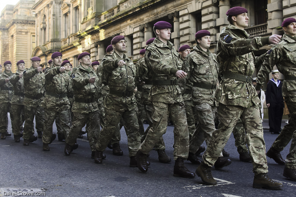 Parachute Regiment Remembrance Sunday Glasgow 2023