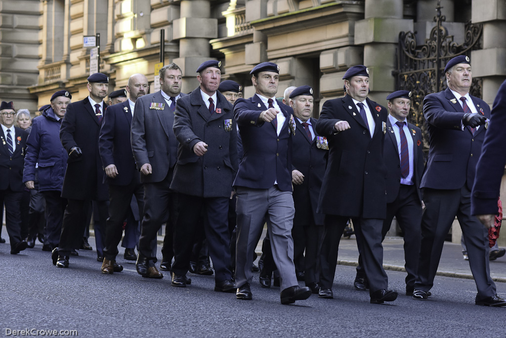 British Armed Forces Veterans Remembrance Sunday Glasgow 2023