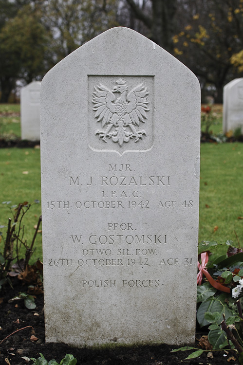 Walerian Gostomski Polish War Grave