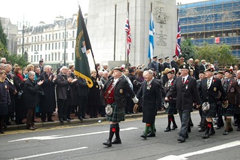 Highland Light Infantry - Remembrance Sunday Glasgow 2011