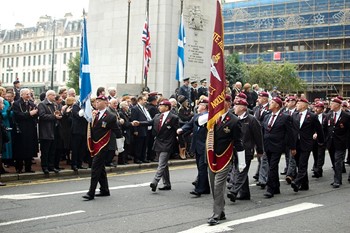Veterans from the Parachute Regiment - Remembrance Sunday Glasgow 2011