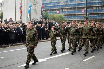 Soldiers Parade - Remembrance Sunday Glasgow 2011