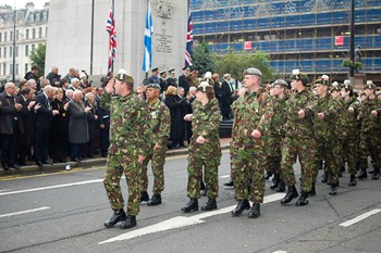 Soldiers on Parade - Remembrance Sunday Glasgow 2011