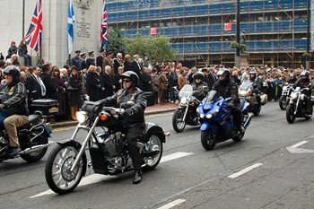 Motorcyclists - Remembrance Sunday Glasgow 2011