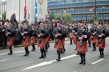 Pipes and Drums - Remembrance Sunday Glasgow 2011
