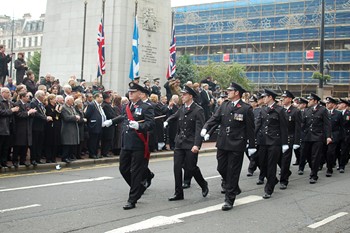 Fire and Rescue - Remembrance Sunday Glasgow 2011