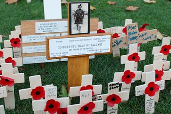 Garden of Remembrance Highland Light Infantry - Remembrance Sunday Glasgow 2011