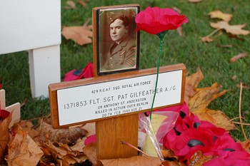 Flight Sergeant Pat Gilfeather RCAF - Remembrance Sunday Glasgow 2011