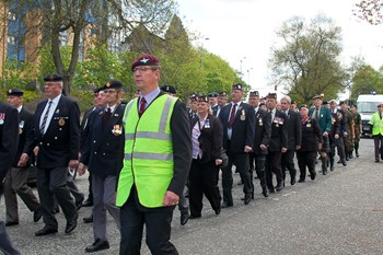 March in Great Western Road, Glasgow