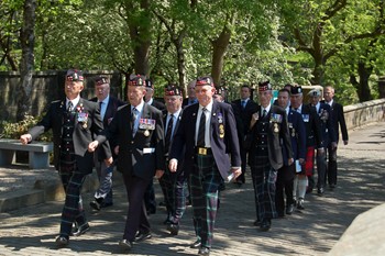 Royal Highland Fusiliers Veterans - Memorial Glasgow 2012