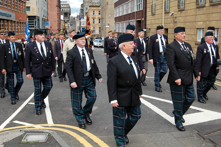 Cameronians (Scottish Rifles) Veterans - Armed Forces Day Glasgow 2012