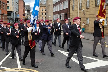 Parachute Regiment Veterans - Armed Forces Day Glasgow 2012