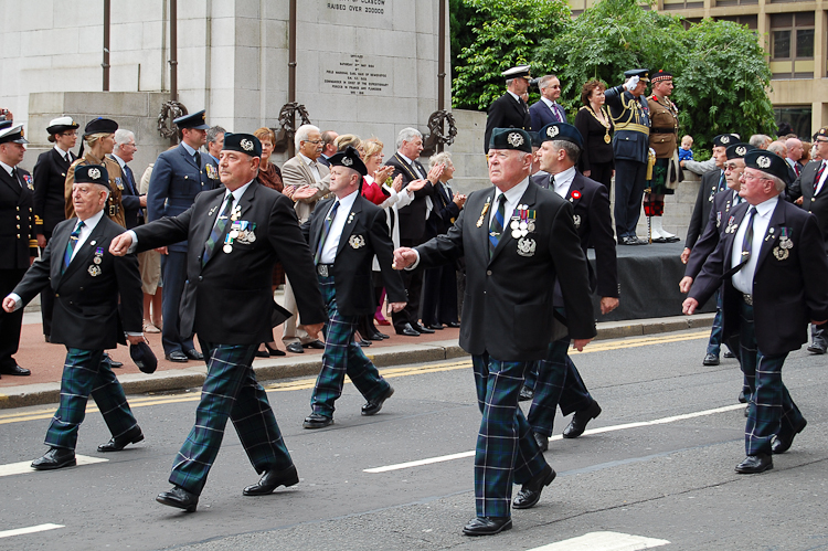 Cameronians (Scottish Rifles) Veterans - Armed Forces Day Glasgow 2012