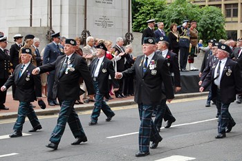 Cameronians (Scottish Rifles) Veterans - Armed Forces Day Glasgow 2012