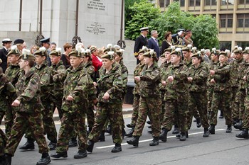 Cadets at the Cenotaph - Armed Forces Day Glasgow 2012