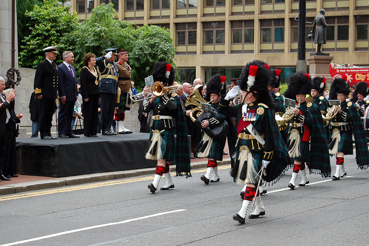 Lowland Band - Armed Forces Day Glasgow 2012