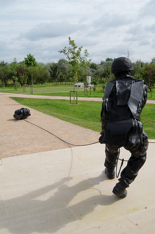 Paratrooper Pulling Bergen - Parachute Regiment & Airborne Forces Memorial