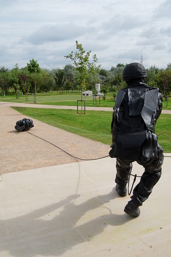 Paratrooper Pulling Bergen - Parachute Regiment &amp; Airborne Forces Memorial