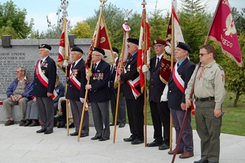 Polish Standards Held Aloft - Polish Armed Forces Memorial 2012