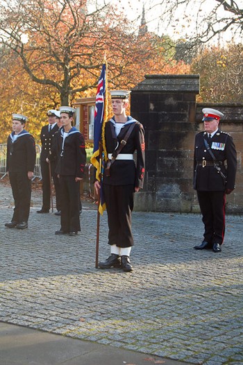 Sea Cadet with Standard - Seafarers' Service, Glasgow Cathedral 2012