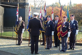 Military Standards - Seafarers' Service, Glasgow Cathedral 2012