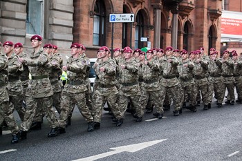Parachute Regiment - Remembrance Sunday Glasgow 2012