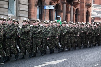 Army Cadets in Glasgow for Remembrance Sunday 2012