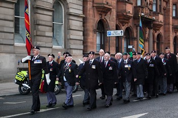 Military Veterans - Remembrance Sunday Glasgow 2012