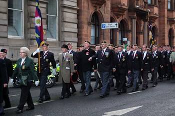 Veterans of the Scots Guards - Remembrance Sunday Glasgow 2012