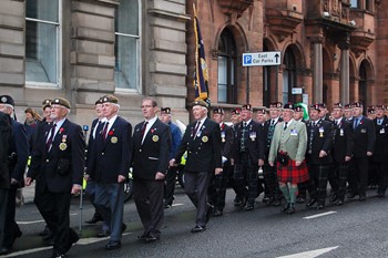 Scots Guards & Royal Highland Fusiliers Association - Remembrance Sunday Glasgow 2012