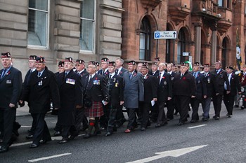 Royal Highland Fusiliers Association - Remembrance Sunday Glasgow 2012