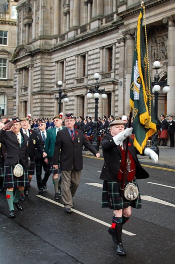 Highland Light Infantry - Remembrance Sunday Glasgow 2012