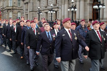 Parachute Regiment Veterans Parade in Glasgow 2012