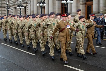 British Army Parade - Remembrance Sunday Glasgow 2012
