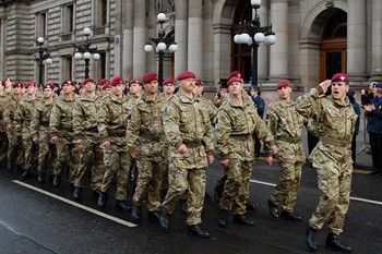 Parachute Regiment Parade - Remembrance Sunday Glasgow 2012