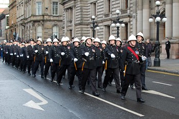 Fire Service - Remembrance Sunday Glasgow 2012
