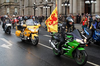 Motorcycles on Parade - Remembrance Sunday Glasgow 2012