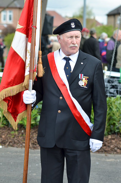 Marek Straczynski Polish Standard Bearer - Spitfire Memorial Grangemouth