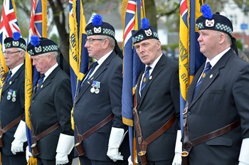 Royal British Legion Standard Bearers - Spitfire Memorial Grangemouth