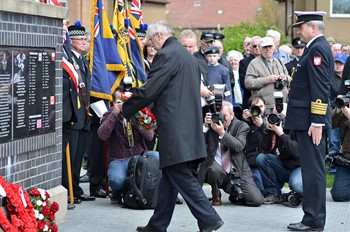 Tomasz Trafas Polish Consul Edinburgh - Spitfire Memorial Grangemouth