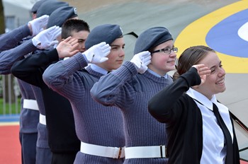 Air Cadets (ATC) Salute - Spitfire Memorial Grangemouth