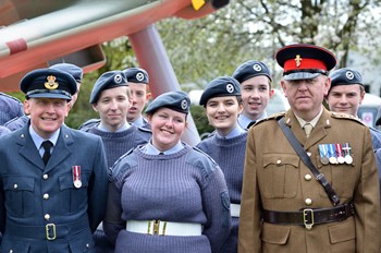 ATC Cadets and Officers - Spitfire Memorial Grangemouth