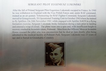 Sergeant Pilot Eugeniusz Lukomski - RAF Grangemouth