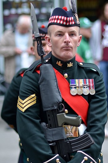 Argyll and Sutherland Highlanders Soldier - Farewell Parade Stirling 2013