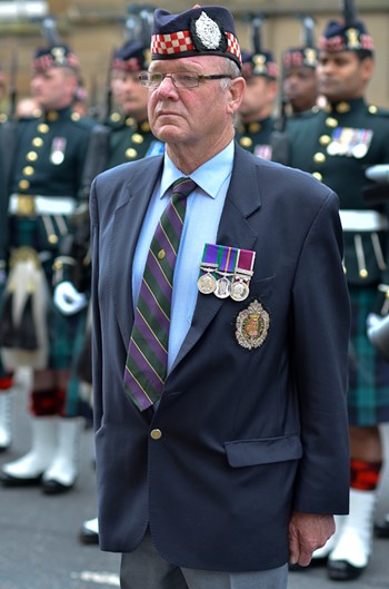 Argyll and Sutherland Highlanders Veteran - Farewell Parade Stirling 2013