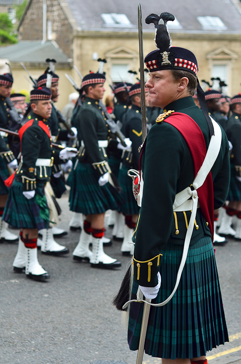 Argyll and Sutherland Highlanders Officer - Farewell Parade Stirling 2013