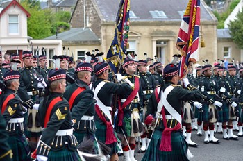 Argyll and Sutherland Highlanders (5 Scots) Colour Party - Farewell Parade Stirling 2013