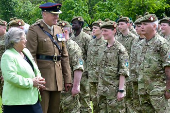 Marjory McLachlan Lord Lieutenant of Stirling and Falkirk - Stirling Armed Forces Day 2013