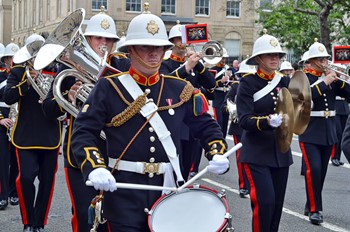 Royal Marines Band Scotland - Armed Forces Day Glasgow 2013
