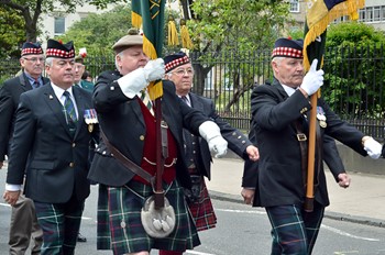 Highland Light Infantry Standard - Armed Forces Day Glasgow 2013